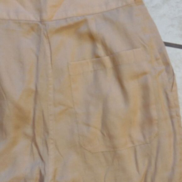 Revolve pants L'Academie Los Angeles The Danette Bronze Button Fly tie waist XS - Picture 12 of 12